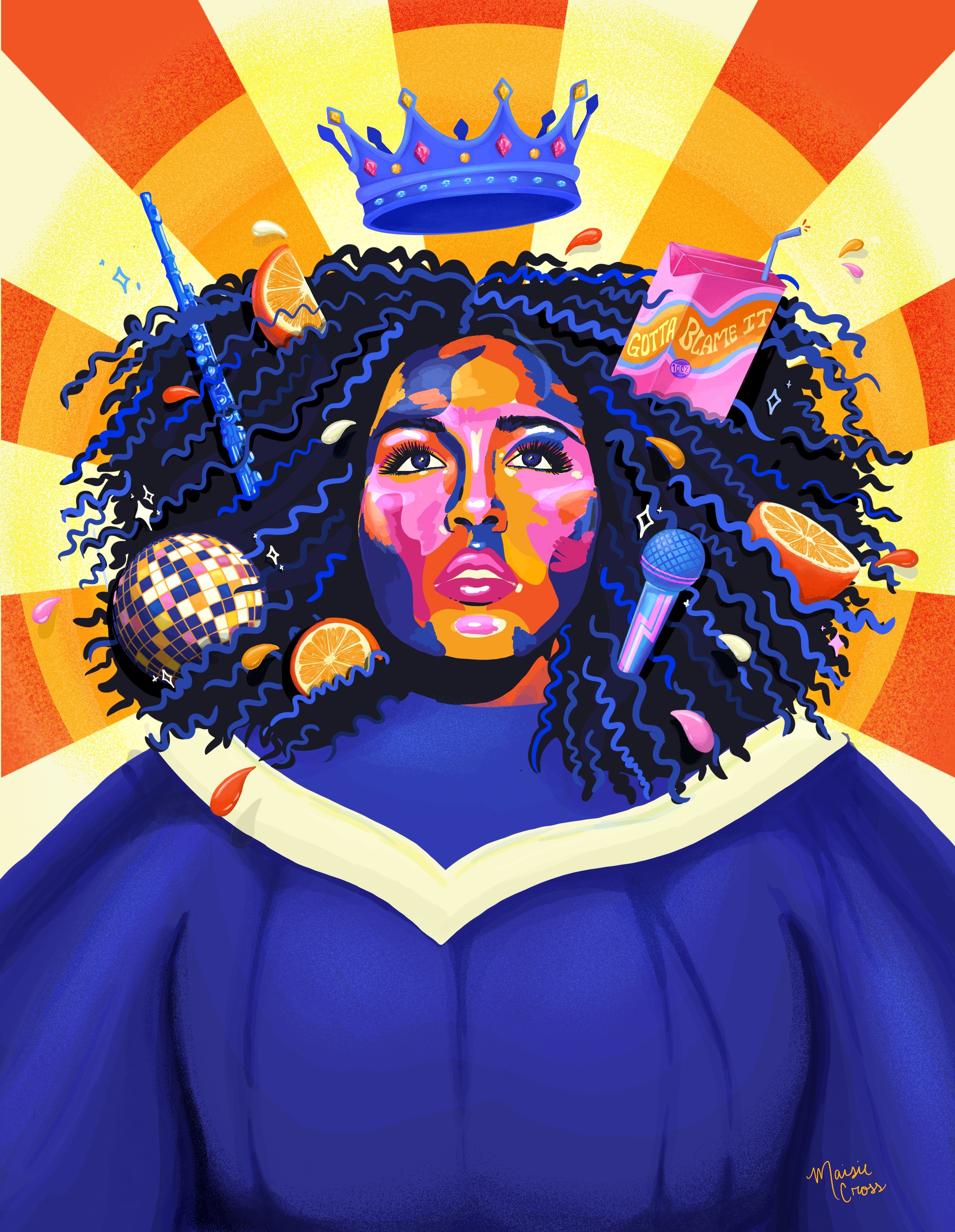 Curbside Chronicle - Lizzo Illustration