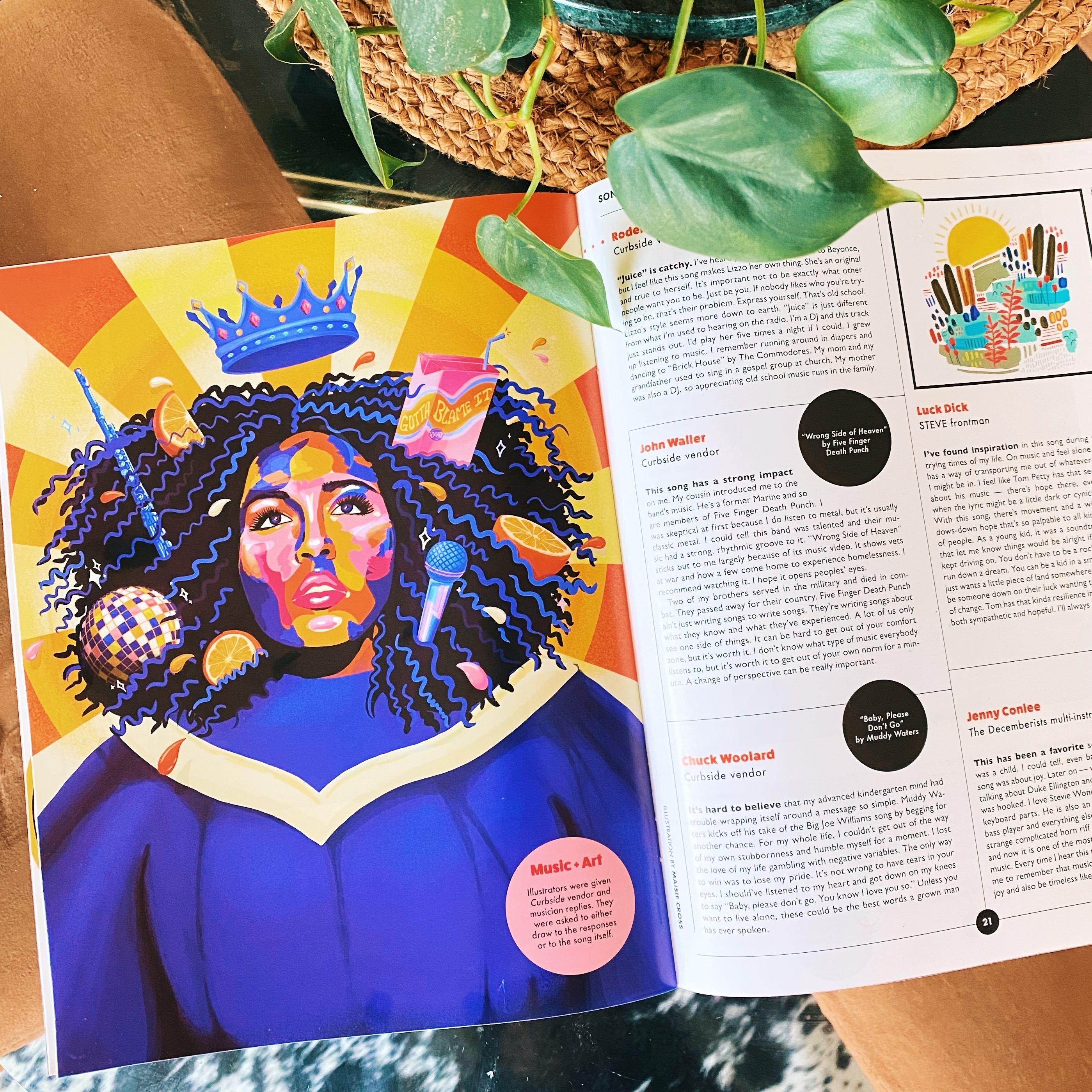 Curbside Chronicle - Lizzo Illustration